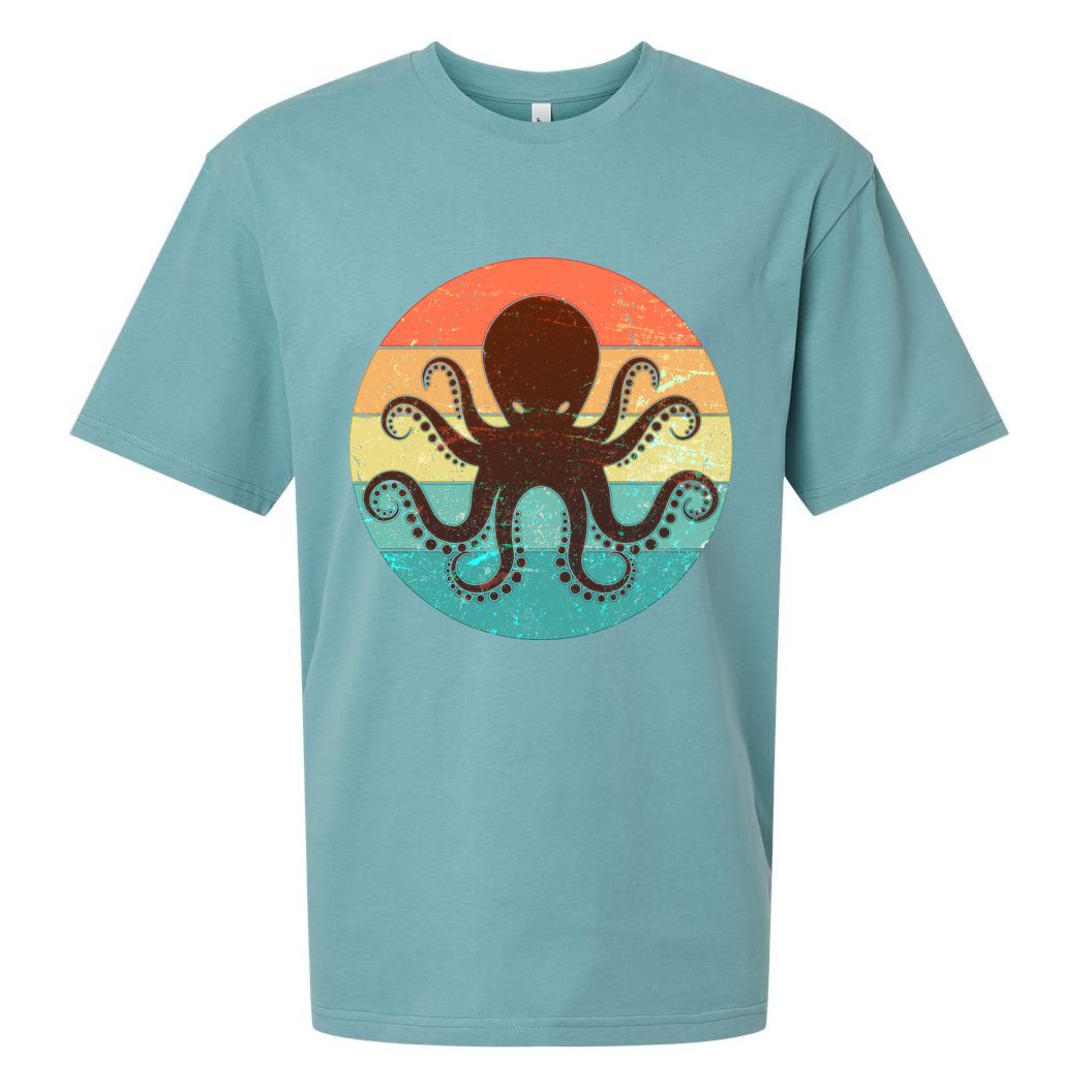 Retro Octopus Kraken  Sueded Cloud Jersey T-Shirt