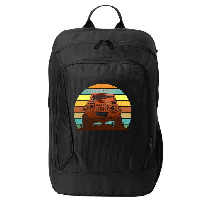 Retro Off Road Truck 4x4 Sunset City Backpack