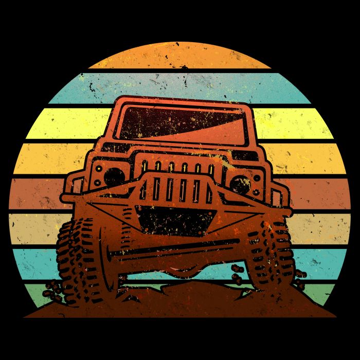 Retro Off Road Truck 4x4 Sunset City Backpack