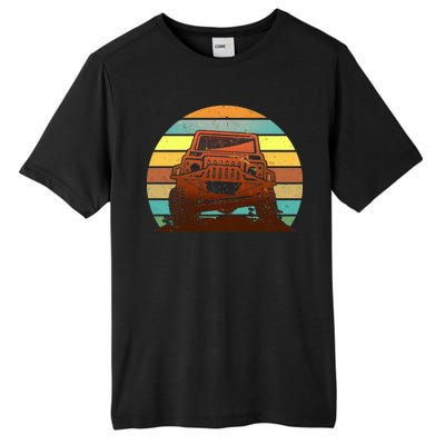 Retro Off Road Truck 4x4 Sunset Tall Fusion ChromaSoft Performance T-Shirt