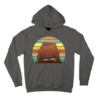 Retro Off Road Truck 4x4 Sunset Hoodie