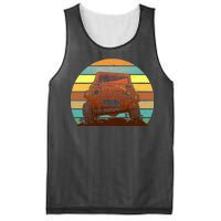 Retro Off Road Truck 4x4 Sunset Mesh Reversible Basketball Jersey Tank