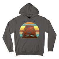 Retro Off Road Truck 4x4 Sunset Tall Hoodie