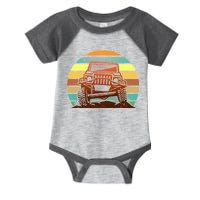 Retro Off Road Truck 4x4 Sunset Infant Baby Jersey Bodysuit