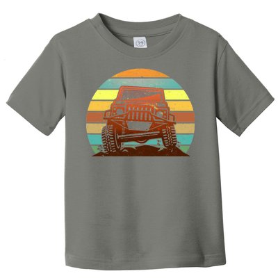 Retro Off Road Truck 4x4 Sunset Toddler T-Shirt