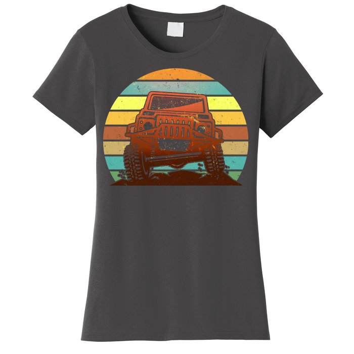 Retro Off Road Truck 4x4 Sunset Women's T-Shirt