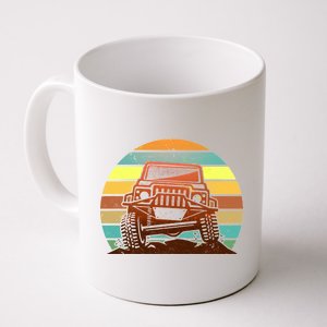 Retro Off Road Truck 4x4 Sunset Coffee Mug