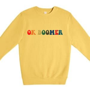 Retro Ok Boomer Premium Crewneck Sweatshirt