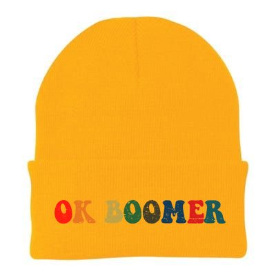 Retro Ok Boomer Knit Cap Winter Beanie