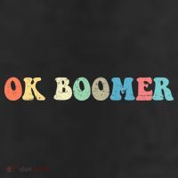 Retro Ok Boomer 7 Panel Mesh Trucker Snapback Hat