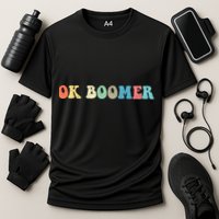 Retro Ok Boomer Cooling Performance Crew T-Shirt