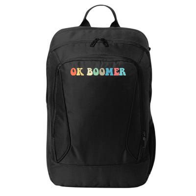 Retro Ok Boomer City Backpack