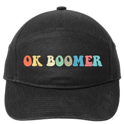 Retro Ok Boomer 7-Panel Snapback Hat