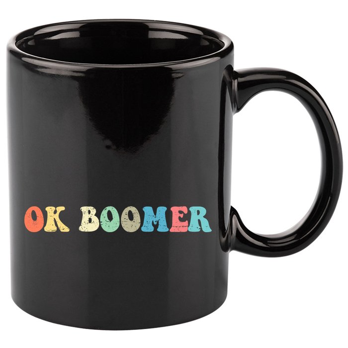 Retro Ok Boomer 11oz C Handle Ceramic Mug