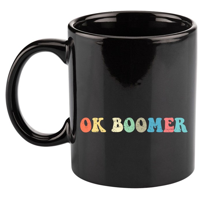 Retro Ok Boomer 11oz C Handle Ceramic Mug