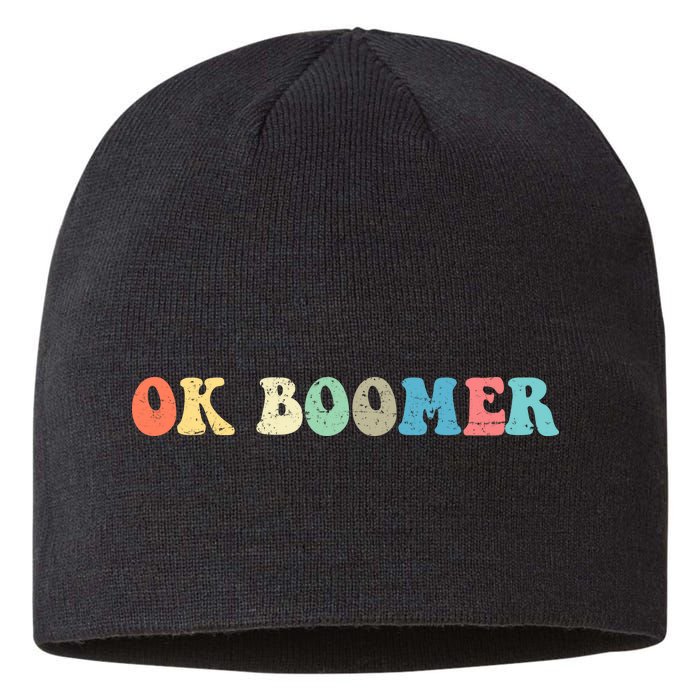 Retro Ok Boomer Sustainable Beanie