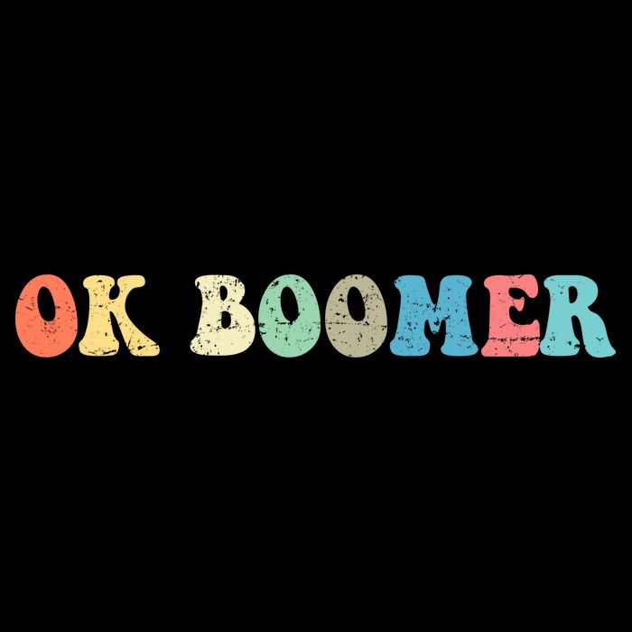 Retro Ok Boomer 16 in Basic Backpack