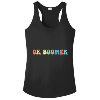 Retro Ok Boomer Ladies PosiCharge Competitor Racerback Tank