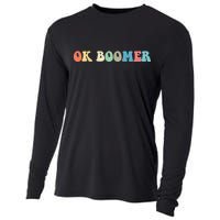 Retro Ok Boomer Cooling Performance Long Sleeve Crew