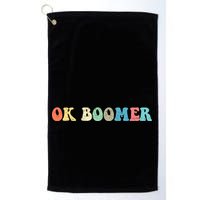 Retro Ok Boomer Golf Towel