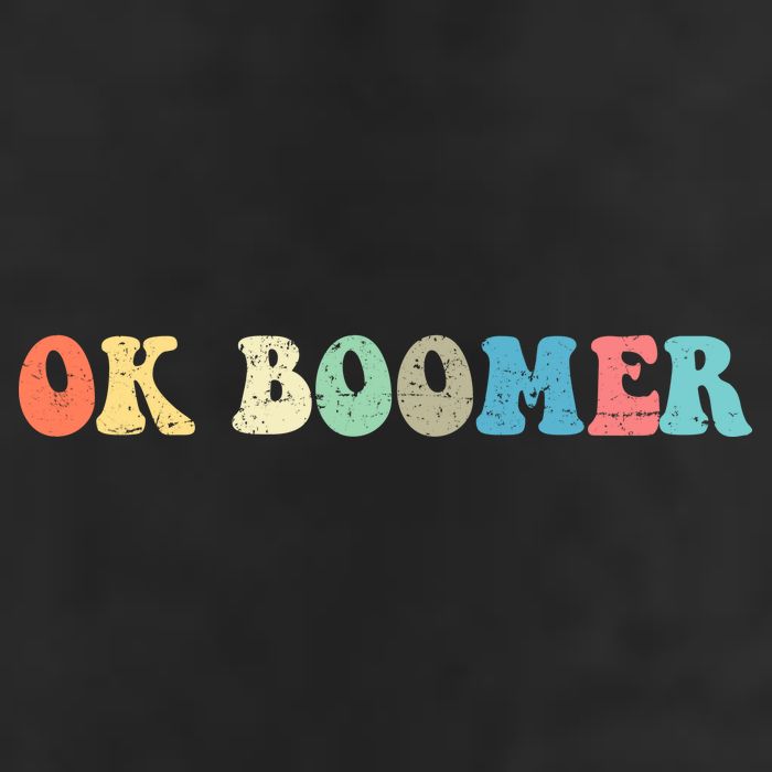 Retro Ok Boomer Golf Towel