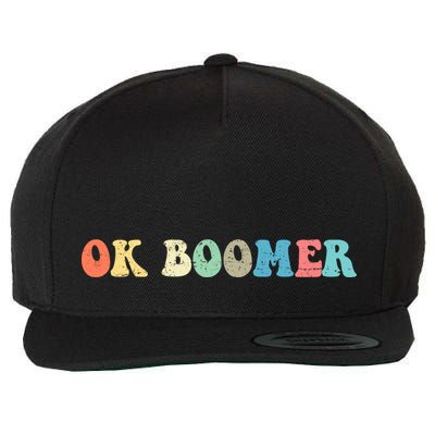 Retro Ok Boomer Wool Snapback Cap