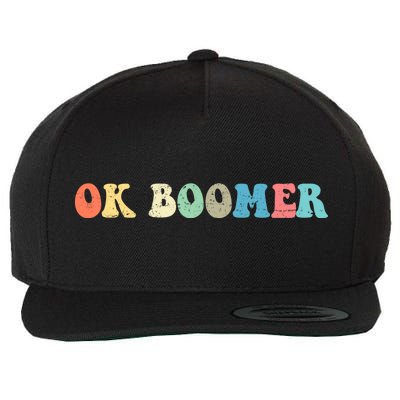 Retro Ok Boomer Wool Snapback Cap