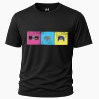Retro Old School Gamer Cooling Performance Crew T-Shirt