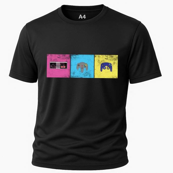 Retro Old School Gamer Cooling Performance Crew T-Shirt