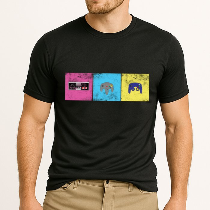 Retro Old School Gamer Cooling Performance Crew T-Shirt