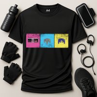 Retro Old School Gamer Cooling Performance Crew T-Shirt