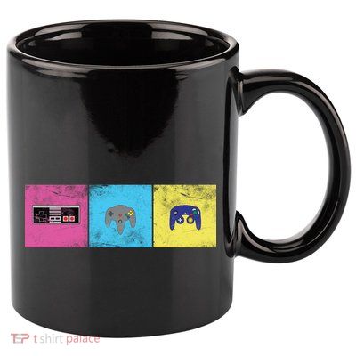 Retro Old School Gamer 11oz C Handle Ceramic Mug