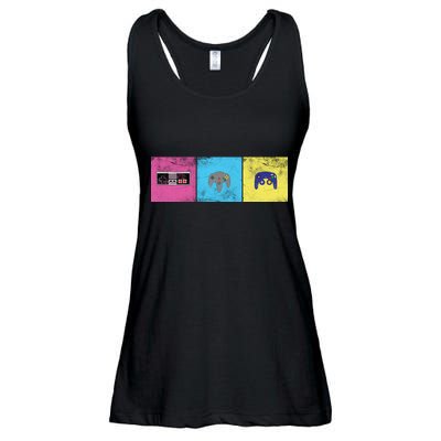 Retro Old School Gamer Ladies Essential Flowy Tank