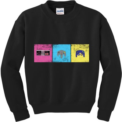 Retro Old School Gamer Kids Sweatshirt