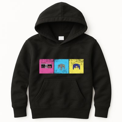 Retro Old School Gamer Kids Hoodie