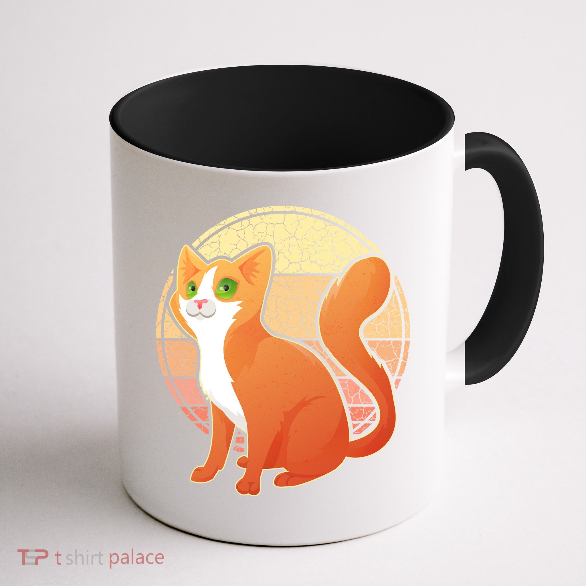 Retro Orange Cat Mug
