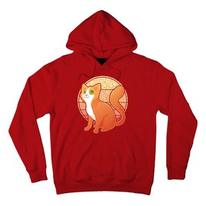 Retro Orange Cat Hoodie