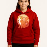 Retro Orange Cat Hoodie