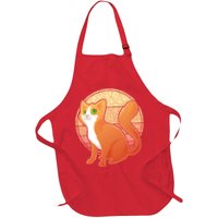 Retro Orange Cat Apron