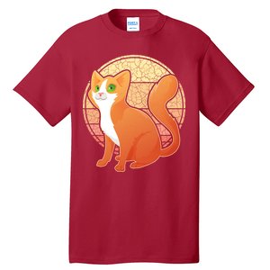 Retro Orange Cat Tall T-Shirt