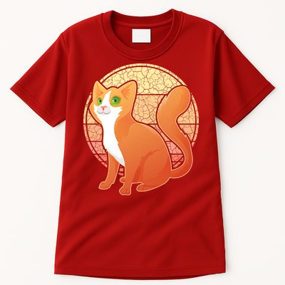 Retro Orange Cat Tall T-Shirt
