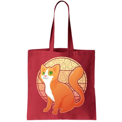 Retro Orange Cat Bag