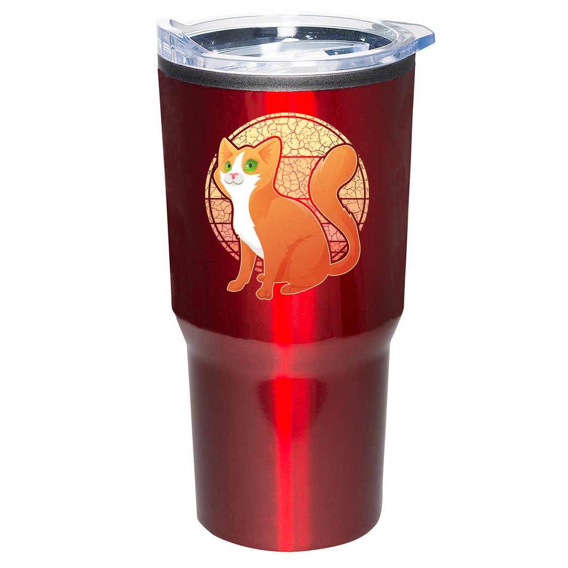Retro Orange Cat Tumbler