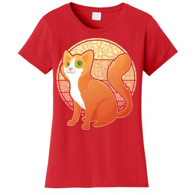 Retro Orange Cat Women's T-Shirt