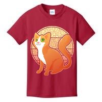 Retro Orange Cat Kids T-Shirt