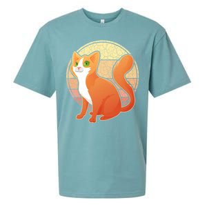 Retro Orange Cat Sueded Cloud Jersey T-Shirt