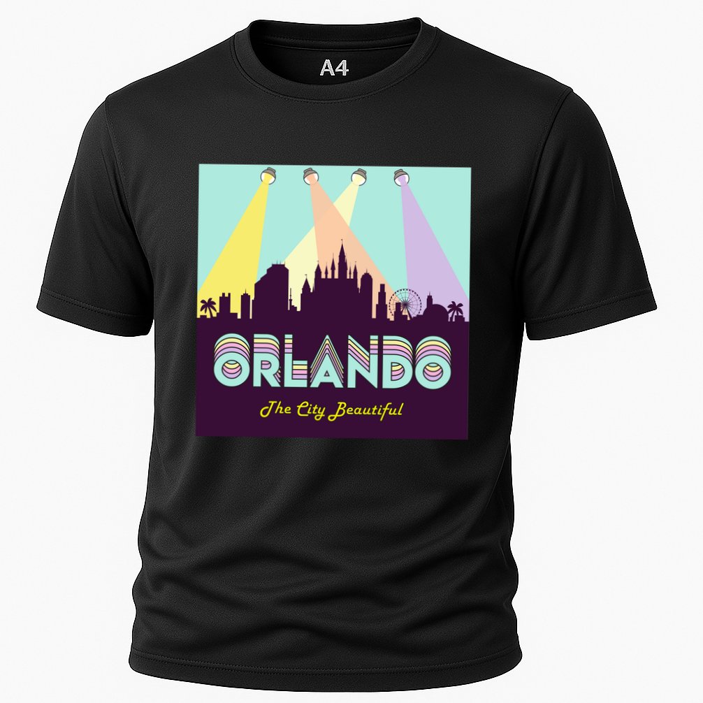 Retro Orlando Florida Cooling Performance Crew T-Shirt