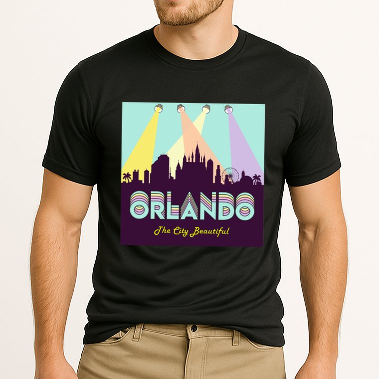 Retro Orlando Florida Cooling Performance Crew T-Shirt