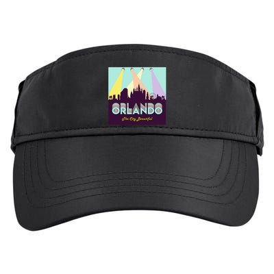 Retro Orlando Florida Adult Drive Performance Visor