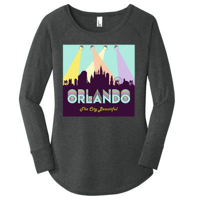 Retro Orlando Florida Women's Perfect Tri Tunic Long Sleeve Shirt